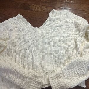 Chic White Knit Sweater
